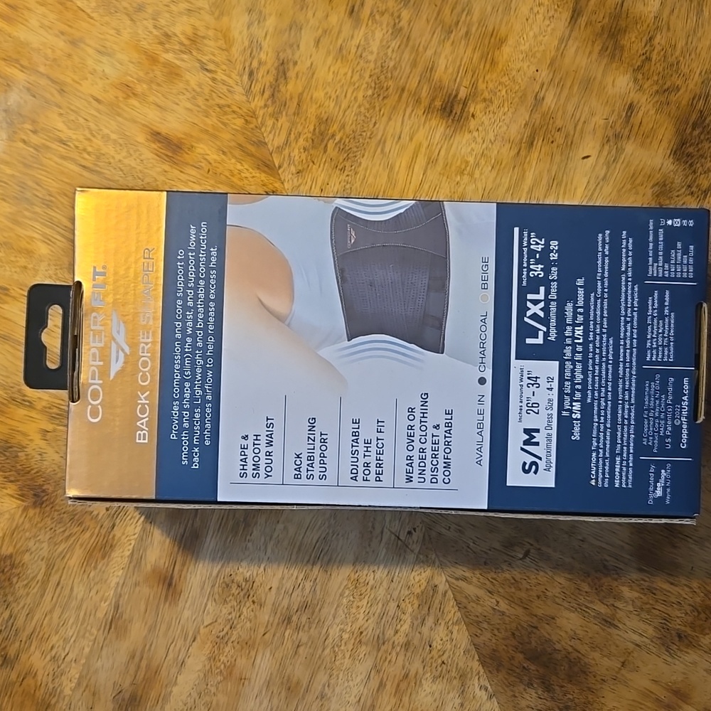 CopperFit Back Supporting Core Shaper In Size Small/Medium - Picture 2 of 6